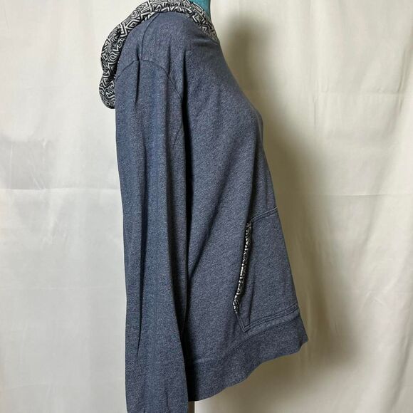 Pacsun Aztec Print Trim Lightweight Hoodie medium skater y2k - Picture 5 of 7